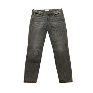 Current Elliott Grey Distressed The Stiletto Sample Jeans